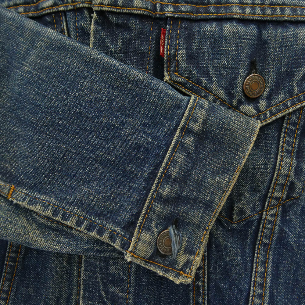 Levi's リーバイス 70505 USA製 60s 70s 4th BIGE ボタン裏刻印 521 Gジャン デニム トラッカー ジャケット インディゴブルー インディゴブルー系 サイズ不明【中古】