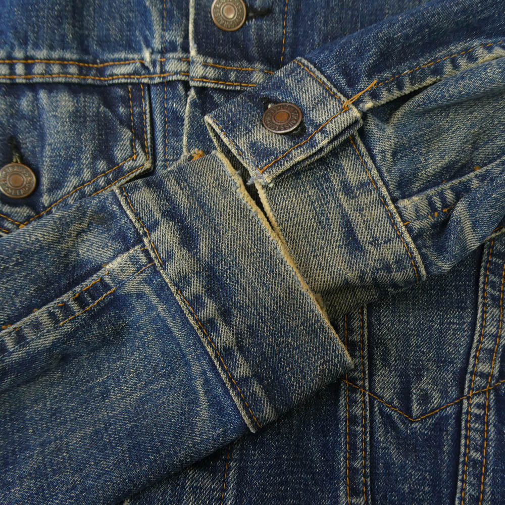 Levi's リーバイス 70505 USA製 60s 70s 4th BIGE ボタン裏刻印 521 Gジャン デニム トラッカー ジャケット インディゴブルー インディゴブルー系 サイズ不明【中古】