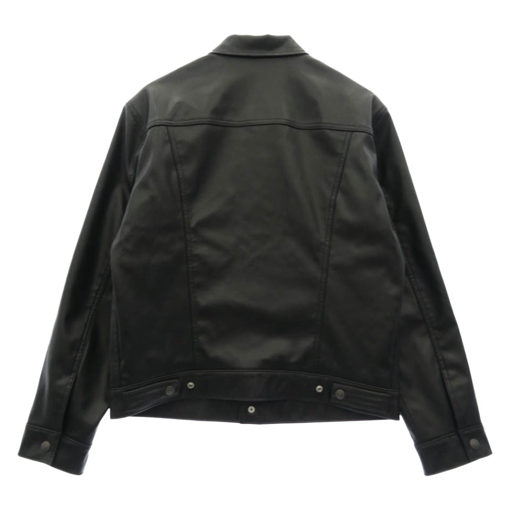 Levi's リーバイス A50190000 JAPAN LIMITED LEATHER TRUCKER JACKET TYPEIII レザートラッカー ジャケット ブラック系 M【中古】