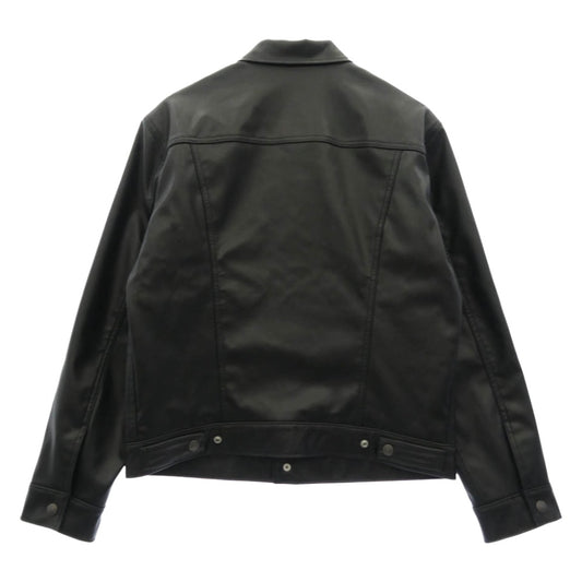 Levi's リーバイス A50190000 JAPAN LIMITED LEATHER TRUCKER JACKET TYPEIII レザートラッカー ジャケット ブラック系 M【中古】