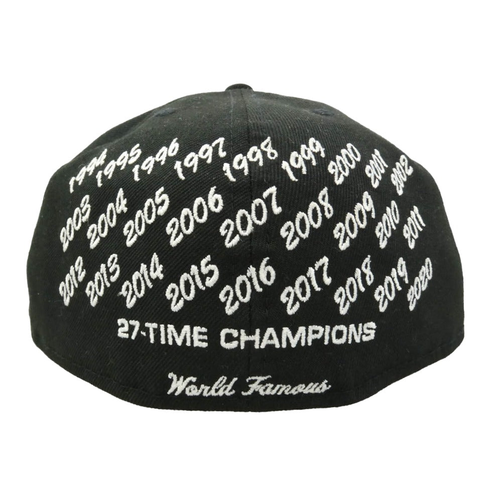 Supreme シュプリーム NEW ERA ニューエラ 21SS x New Era ニューエラ 27-time Champions Box Logo チャンピオンズ ボックスロゴ キャップ 帽子 ブラック系 59.6cm【中古】