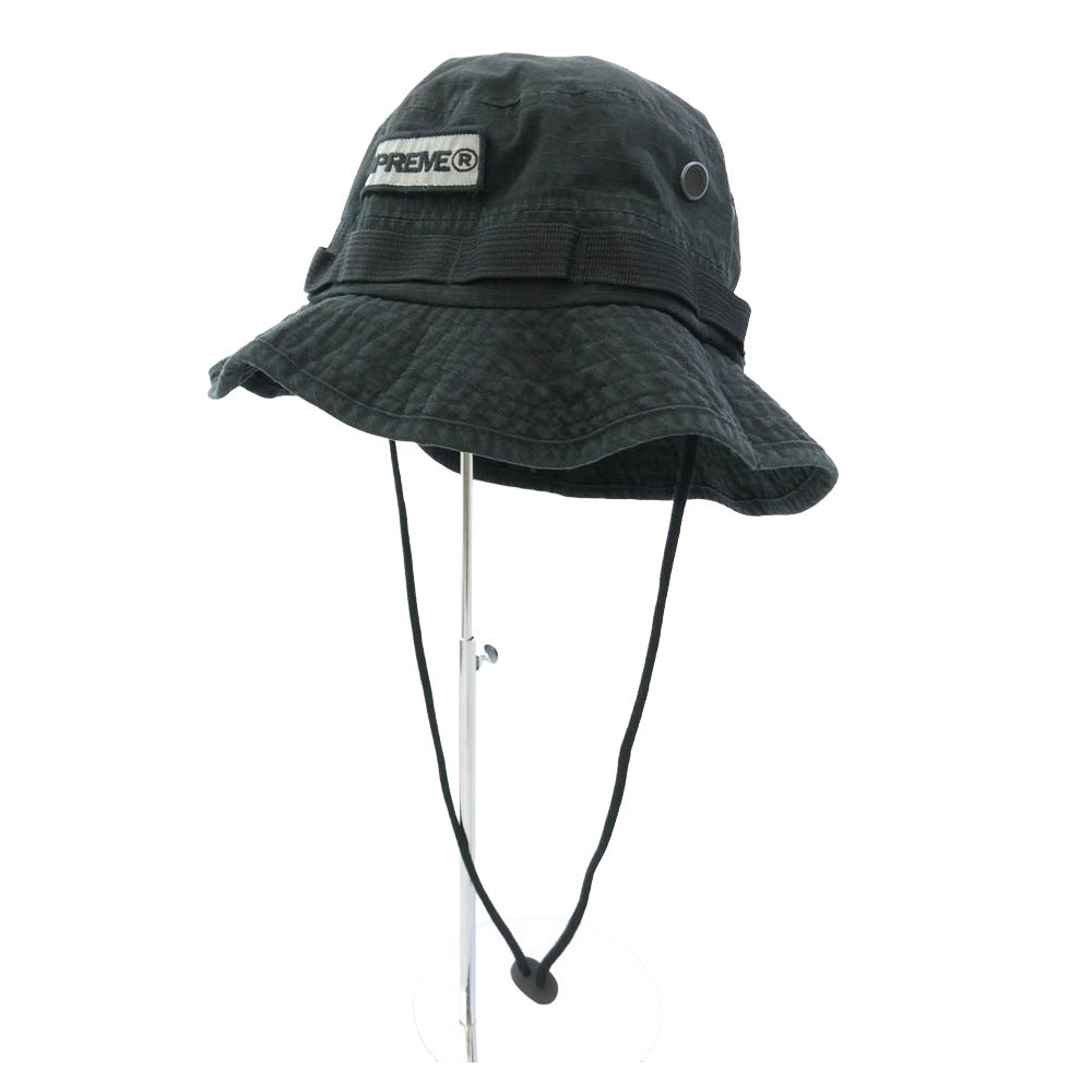 Supreme シュプリーム 21SS Reflective Patch Boonie リフレクティブ パッチ ブーニー ハット 帽子 ブラック系 M/L【中古】