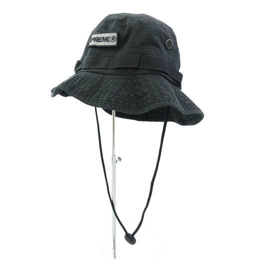 Supreme シュプリーム 21SS Reflective Patch Boonie リフレクティブ パッチ ブーニー ハット 帽子 ブラック系 M/L【中古】