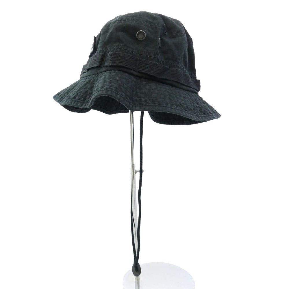 Supreme シュプリーム 21SS Reflective Patch Boonie リフレクティブ パッチ ブーニー ハット 帽子 ブラック系 M/L【中古】