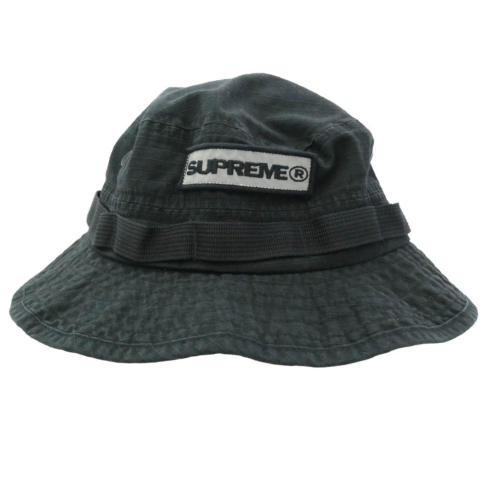 Supreme シュプリーム 21SS Reflective Patch Boonie リフレクティブ パッチ ブーニー ハット 帽子 ブラック系 M/L【中古】