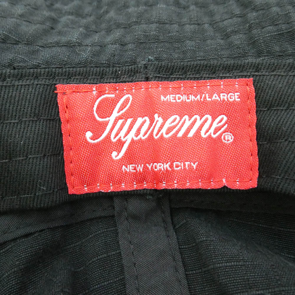 Supreme シュプリーム 21SS Reflective Patch Boonie リフレクティブ パッチ ブーニー ハット 帽子 ブラック系 M/L【中古】