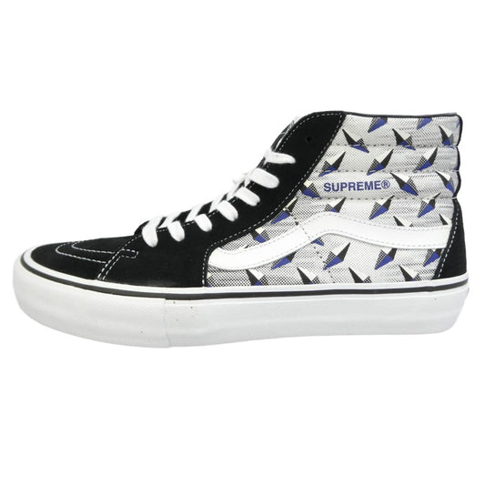Supreme シュプリーム VANS バンズ 19SS VN0A45JDTEB x VANS バンズ ヴァンズ Sk8-Hi Pro スケートハイ プロ スエード キャンバス スニーカー ブラック系 28cm【美品】【中古】
