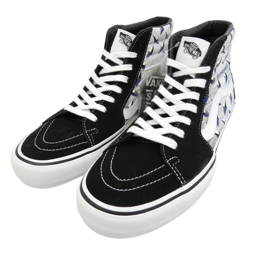 Supreme シュプリーム VANS バンズ 19SS VN0A45JDTEB x VANS バンズ ヴァンズ Sk8-Hi Pro スケートハイ プロ スエード キャンバス スニーカー ブラック系 28cm【美品】【中古】