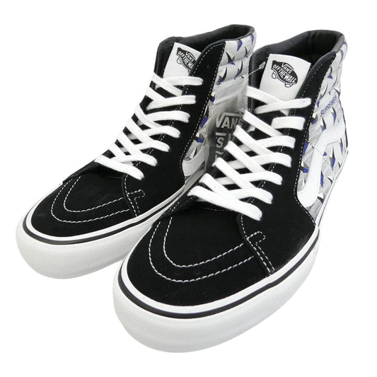 Supreme シュプリーム VANS バンズ 19SS VN0A45JDTEB x VANS バンズ ヴァンズ Sk8-Hi Pro スケートハイ プロ スエード キャンバス スニーカー ブラック系 28cm【美品】【中古】