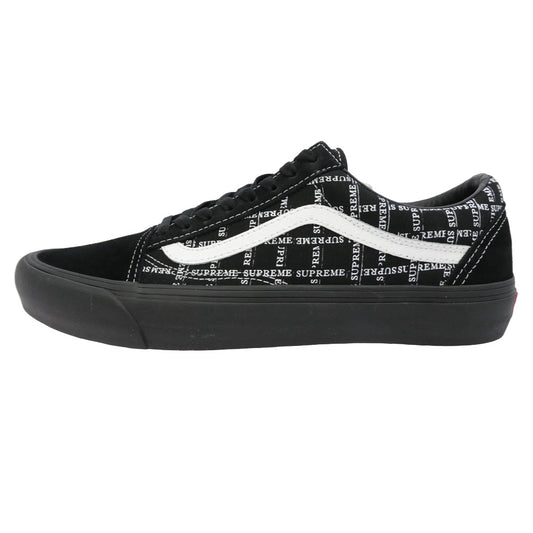 Supreme シュプリーム VANS バンズ 20AW VN0A45JC2YW x VANS バンズ ヴァンズ Old Skool Pro オールドスクール プロ スエード キャンバス スニーカー ブラック系 28cm【極上美品】【中古】