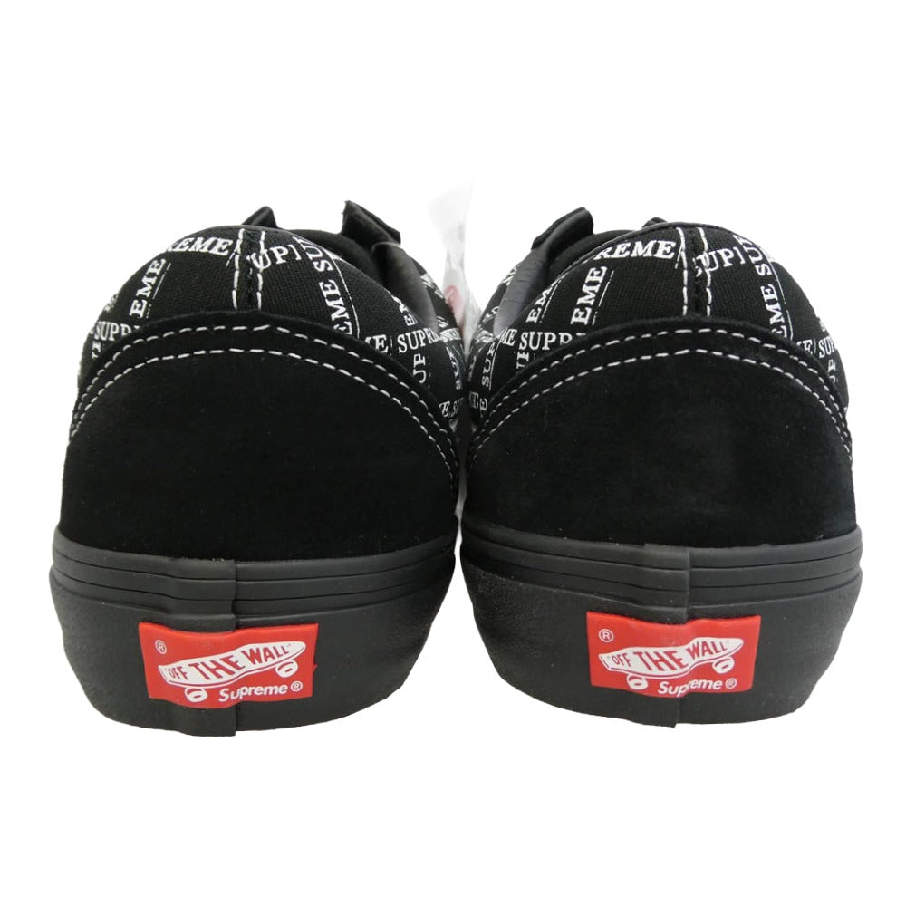 Supreme シュプリーム VANS バンズ 20AW VN0A45JC2YW x VANS バンズ ヴァンズ Old Skool Pro オールドスクール プロ スエード キャンバス スニーカー ブラック系 28cm【極上美品】【中古】