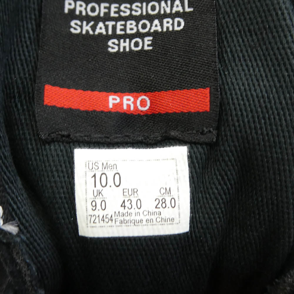 Supreme シュプリーム VANS バンズ 20AW VN0A45JC2YW x VANS バンズ ヴァンズ Old Skool Pro オールドスクール プロ スエード キャンバス スニーカー ブラック系 28cm【極上美品】【中古】