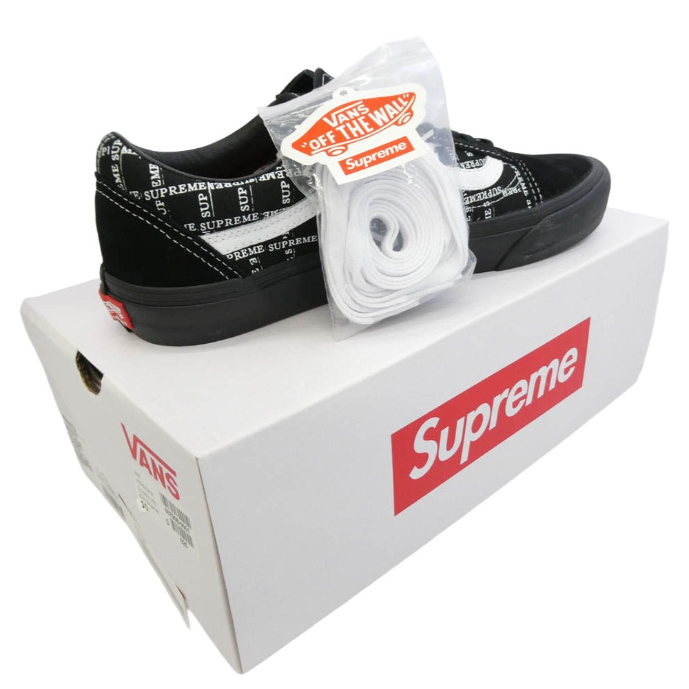 Supreme シュプリーム VANS バンズ 20AW VN0A45JC2YW x VANS バンズ ヴァンズ Old Skool Pro オールドスクール プロ スエード キャンバス スニーカー ブラック系 28cm【極上美品】【中古】