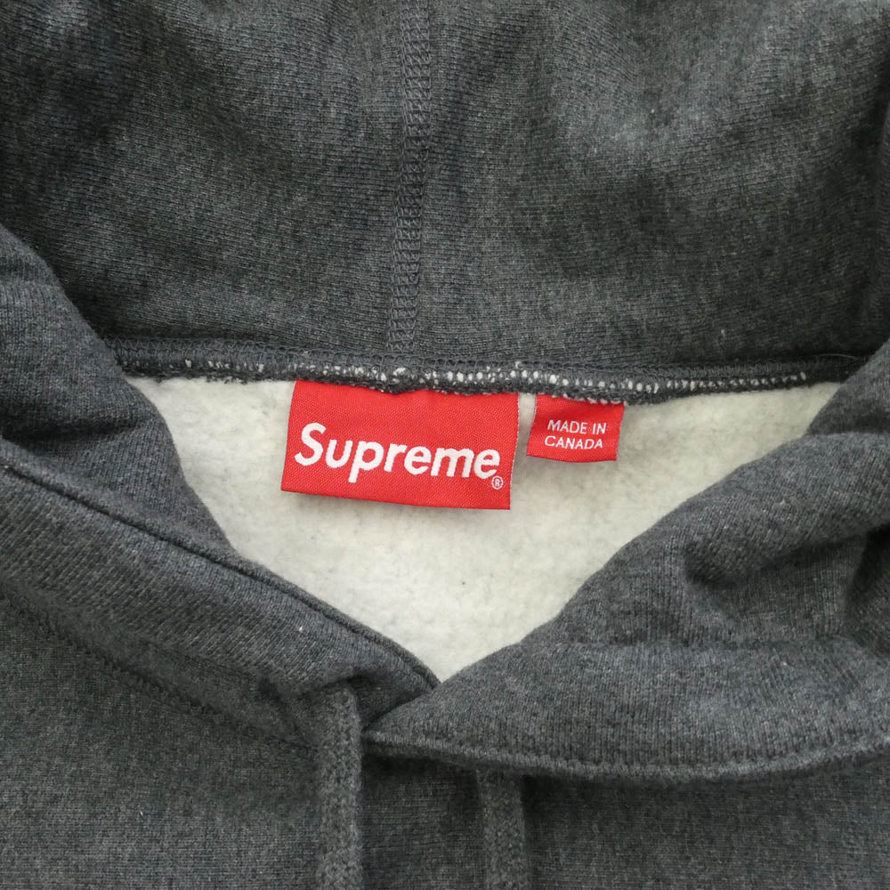 Supreme シュプリーム 21AW Box Logo Hooded Sweatshirt ボックスロゴ フーデッド スウェットシャツ フーディー パーカー グレー系 L【極上美品】【中古】