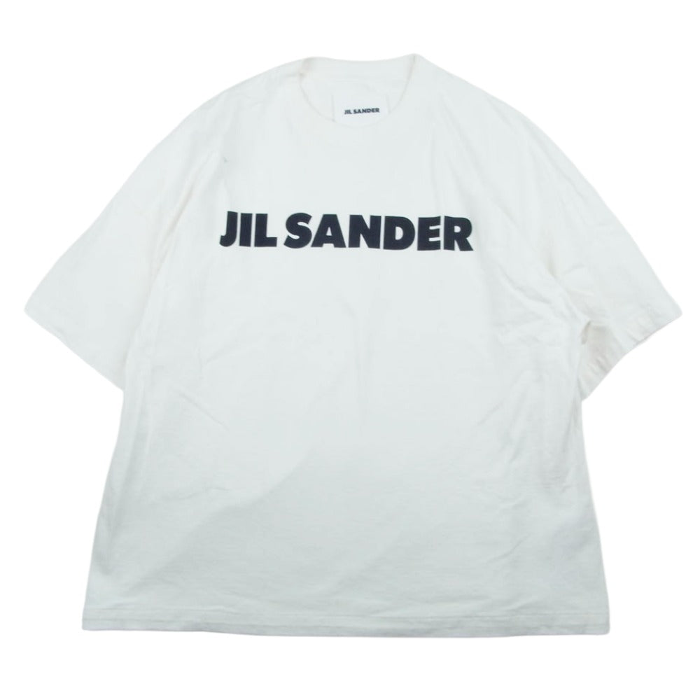 JIL SANDER ジルサンダー J21GC0001 J45148 プリントロゴ 半袖 カットソー ホワイト系 L【中古】