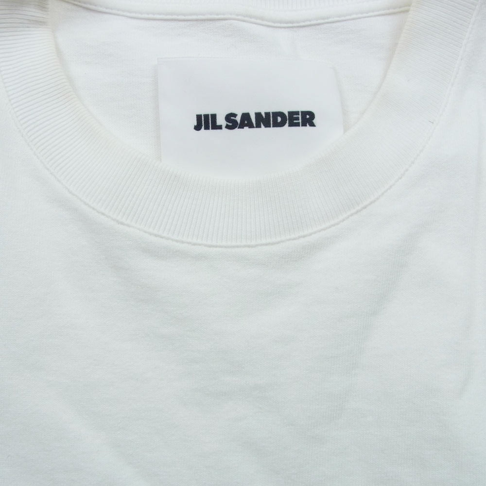 JIL SANDER ジルサンダー J21GC0001 J45148 プリントロゴ 半袖 カットソー ホワイト系 L【中古】