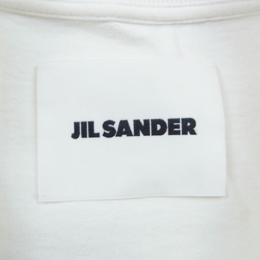 JIL SANDER ジルサンダー J21GC0001 J45148 プリントロゴ 半袖 カットソー ホワイト系 L【中古】