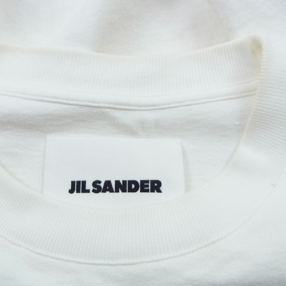 JIL SANDER ジルサンダー J21GC0001 J45148 プリントロゴ 半袖 カットソー ホワイト系 L【中古】