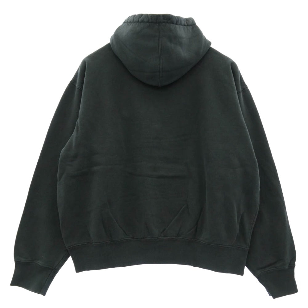 Supreme シュプリーム 23SS Overdyed S Logo Hooded Sweatshirt 加工 S ロゴ フーデッド フーディ プルオーバー スウェット パーカー チャコール系 S【中古】