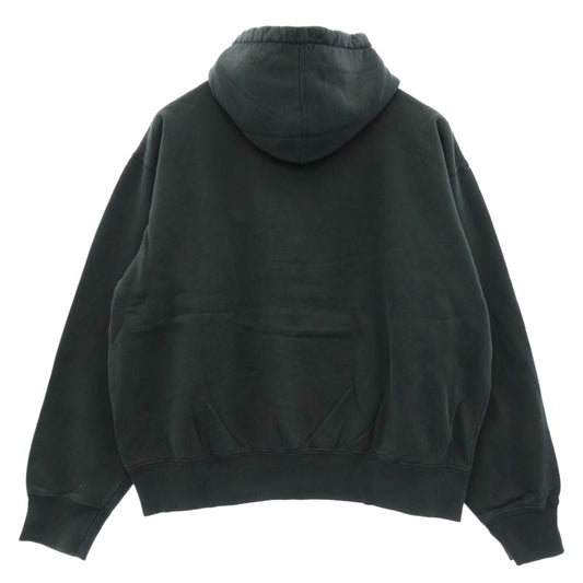 Supreme シュプリーム 23SS Overdyed S Logo Hooded Sweatshirt 加工 S ロゴ フーデッド フーディ プルオーバー スウェット パーカー チャコール系 S【中古】