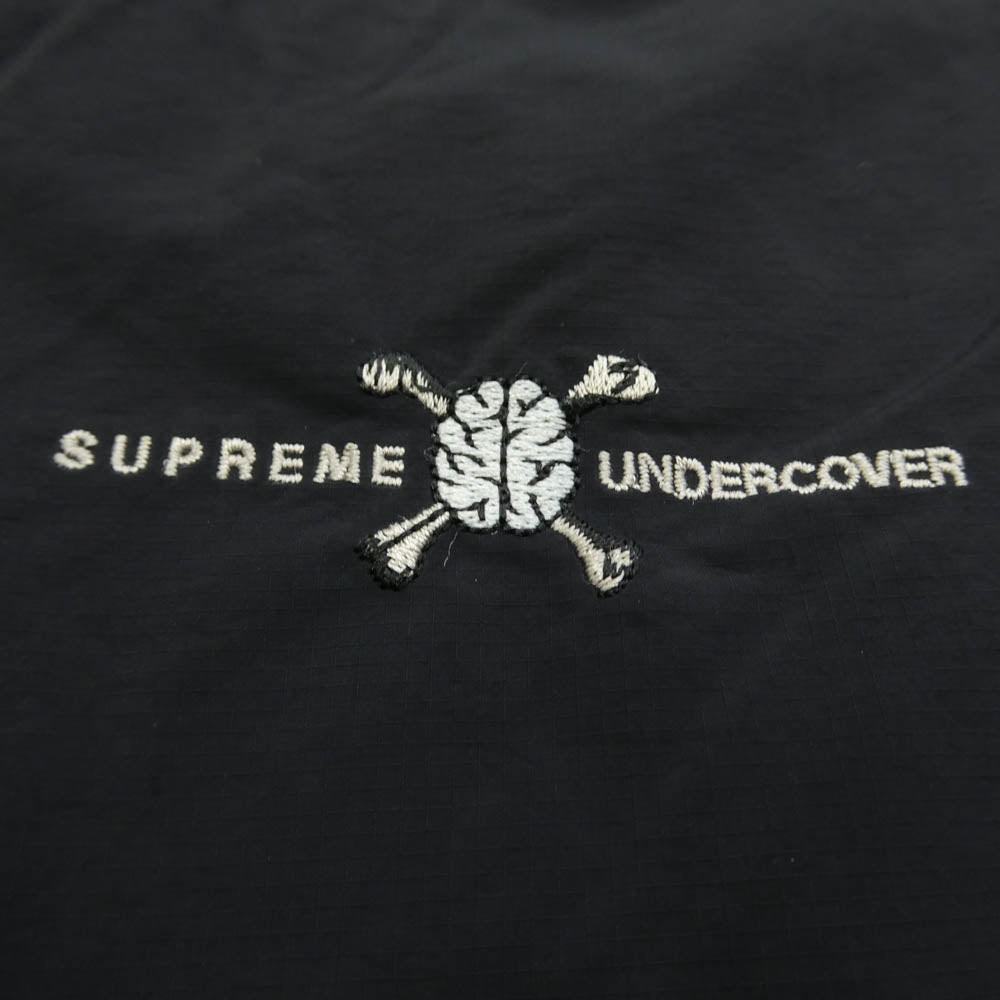 Supreme シュプリーム UNDERCOVER アンダーカバー 23SS × UNDERCOVER アンダーカバー Track pants 刺繍 総柄 トラックパンツ ブラック ブラック系 L【美品】【中古】