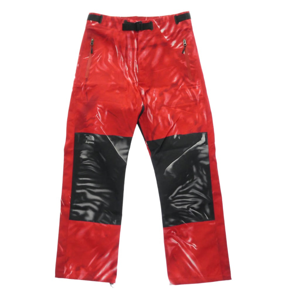 Supreme シュプリーム THE NORTH FACE ノースフェイス 23SS × The North Face ノースフェイス Trompe Loeil Printed Mountain Pant プリント マウンテン パンツ レッド系 M【美品】【中古】