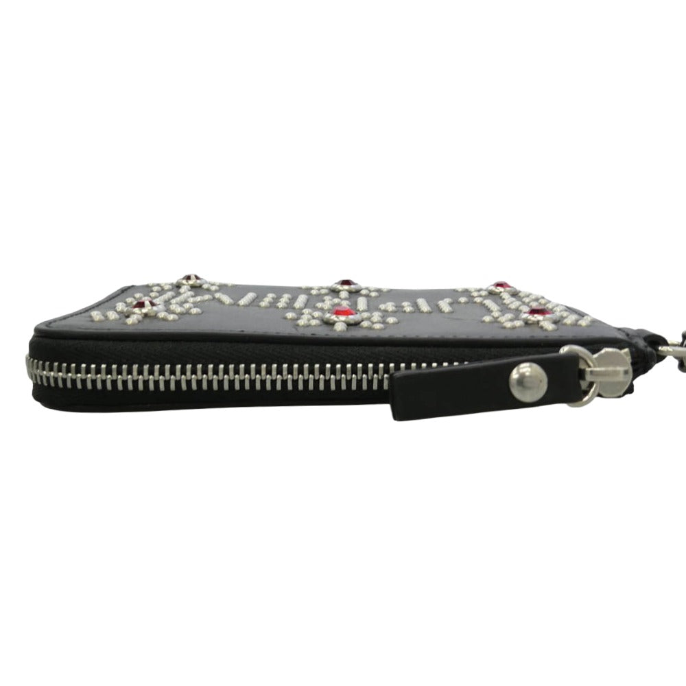 Supreme シュプリーム 23SS × HTC Hollywood Trading Company Studded Wallet ハリウッド トレーディング カンパニー スタッディド スタッズ ウォレット ブラック 財布 ブラック系 レッド系【中古】
