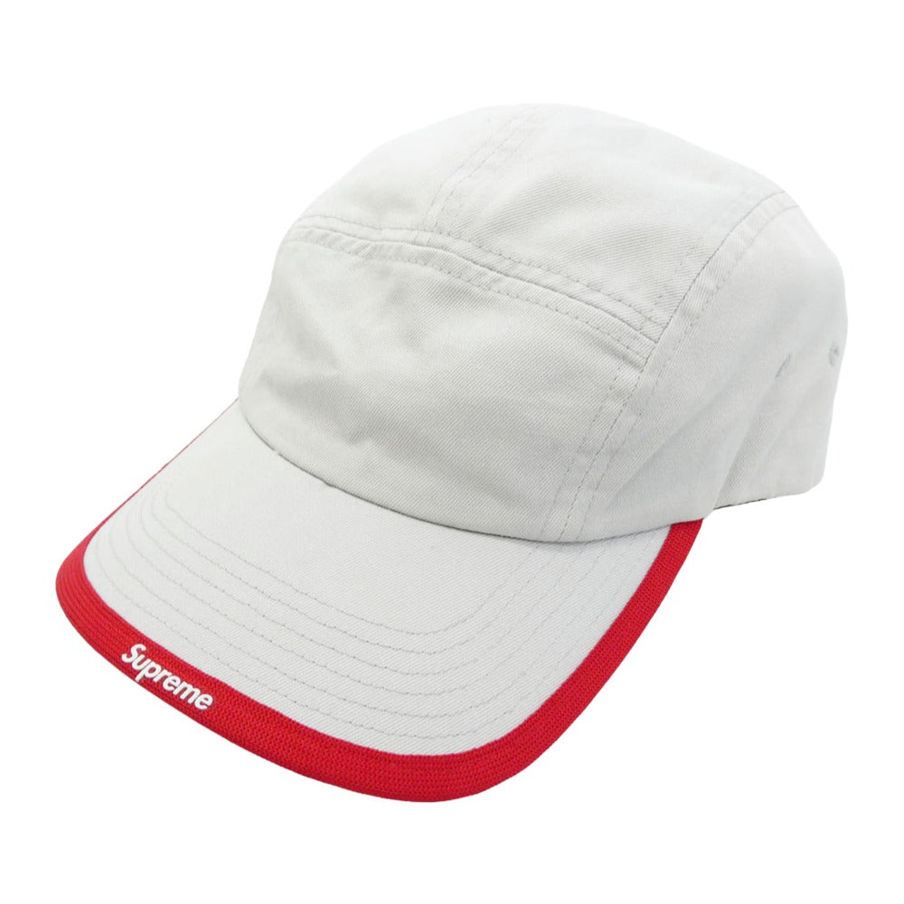 Supreme シュプリーム 23AW Visor Logo Camp Cap バイザーロゴ キャンプキャップ 帽子 グレー系【中古】