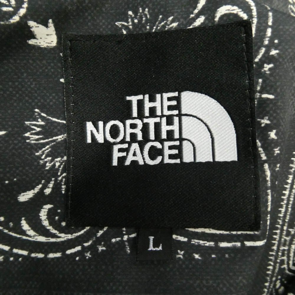 THE NORTH FACE ノースフェイス NP61845 Novelty Scoop Jacket バンダナ柄 ノベルティ スクープ ジャケット マウンテンパーカー ブラック系 L【中古】