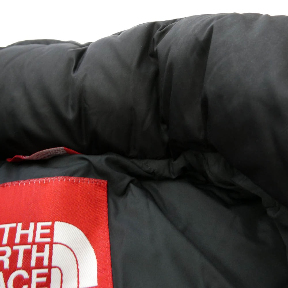 Supreme シュプリーム THE NORTH FACE ノースフェイス 11AW ND19100 × THE NORTH FACE ノースフェイス Nuptse Down Jacket Leopard レオパード柄 ヌプシ ダウンジャケット グリーン系 M【中古】