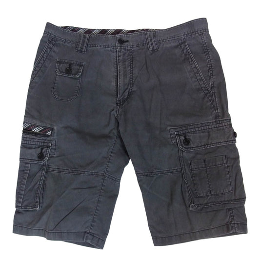BURBERRY BLACK LABEL バーバリーブラックレーベル ピケ ショーツ ショート パンツ グレー系 82【中古】