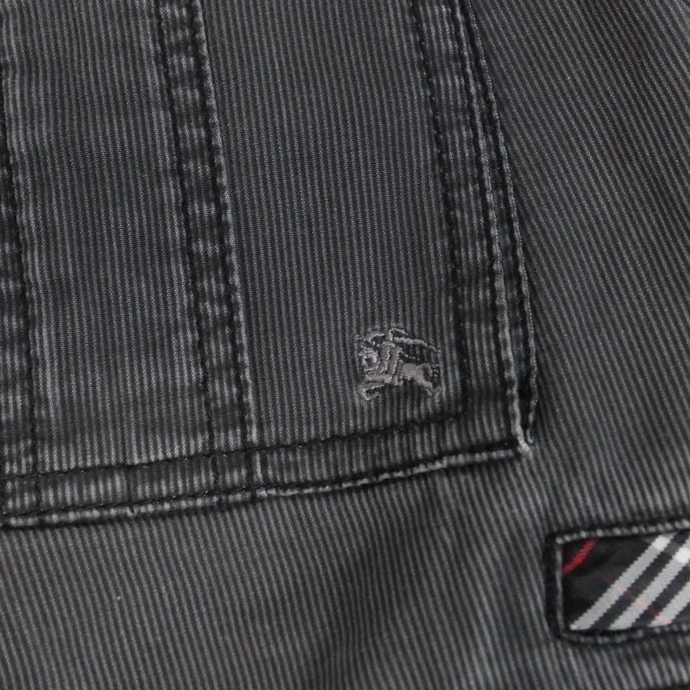 BURBERRY BLACK LABEL バーバリーブラックレーベル ピケ ショーツ ショート パンツ グレー系 82【中古】