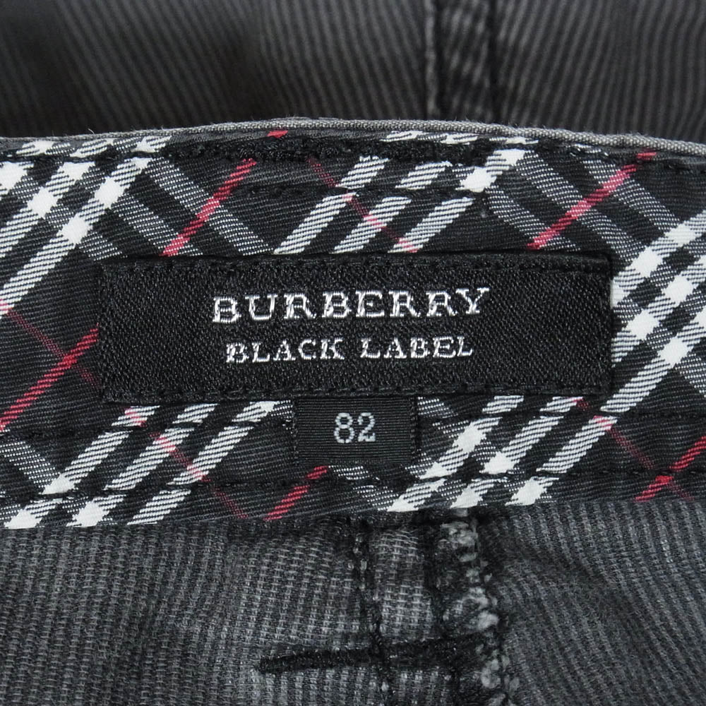 BURBERRY BLACK LABEL バーバリーブラックレーベル ピケ ショーツ ショート パンツ グレー系 82【中古】