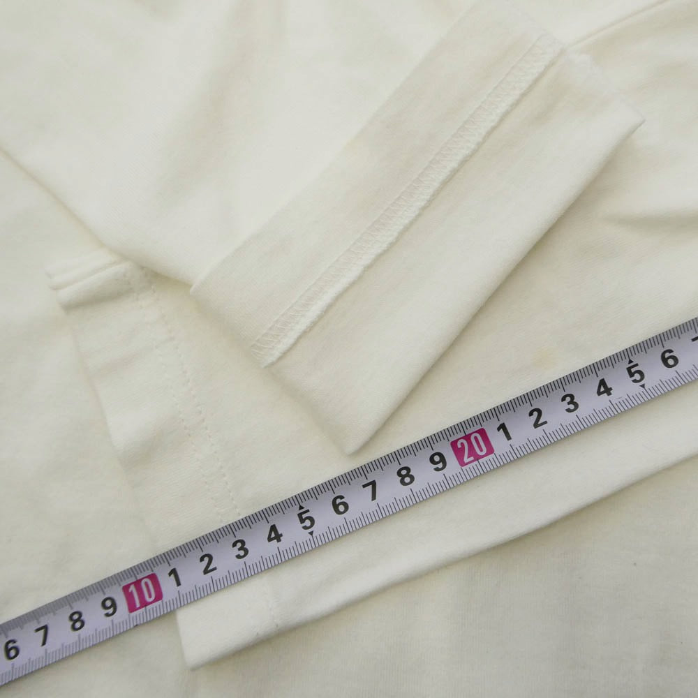 BURBERRY BLUE LABEL バーバリーブルーレーベル チェック切替 長袖 Tシャツ ホワイト系 L【中古】