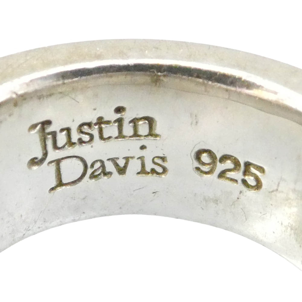 Justin Davis ジャスティンデイビス SRJ272 Pride&Joy Crown Ring White プライドアンドジョイ クラウン シルバー リング 925 SILVER シルバー系 ホワイト系 約13号【中古】