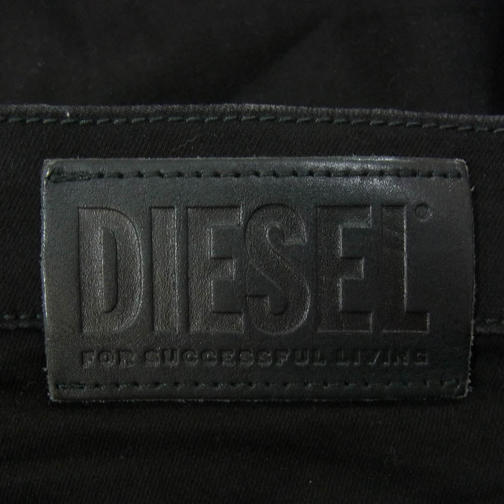 DIESEL ディーゼル 069EF STRETCH D-ISTORT ストレッチ スキニー ジップフライ コットン パンツ W40 ブラック系 40【中古】