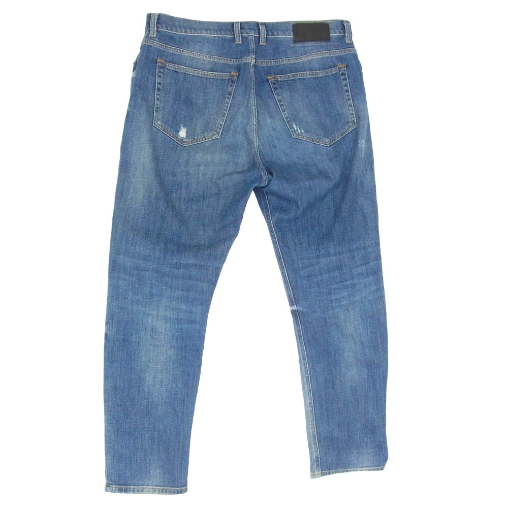 DIESEL ディーゼル 0890X D-VIDER JOGG ボタンフライ ストレッチ ダメージ リペア加工 デニム パンツ W34 インディゴブルー系 34【中古】