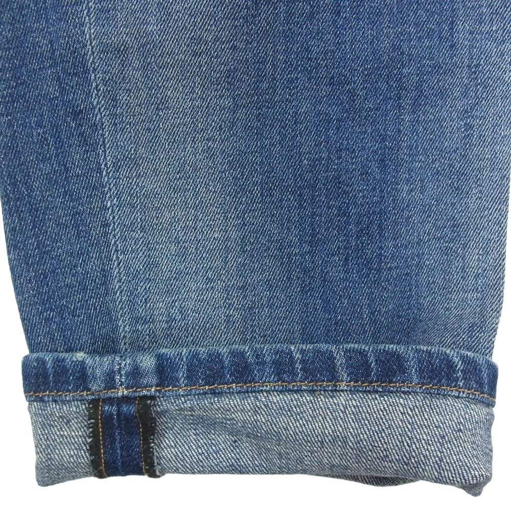 DIESEL ディーゼル 0890X D-VIDER JOGG ボタンフライ ストレッチ ダメージ リペア加工 デニム パンツ W34 インディゴブルー系 34【中古】