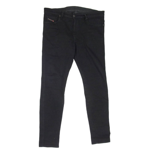 DIESEL ディーゼル D-ISTORT-X ストレッチ スキニー ジップフライ コットン パンツ W36 ブラック系 36【中古】