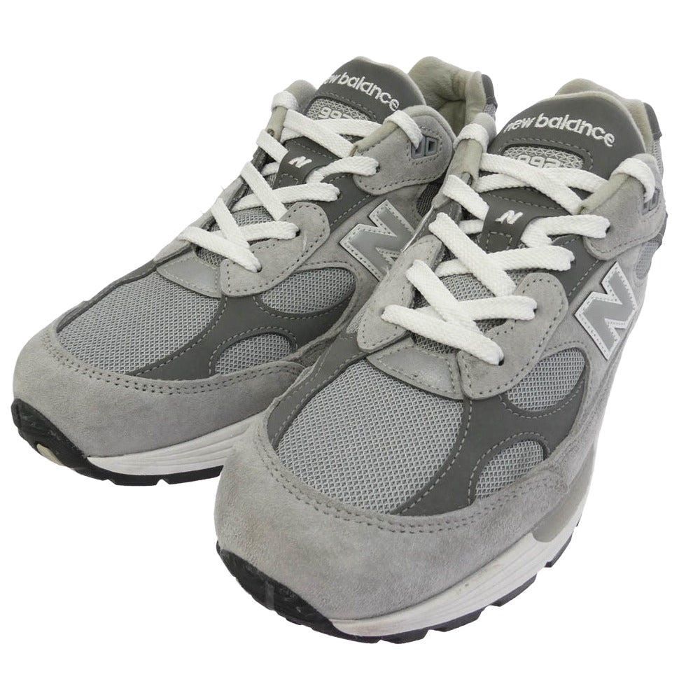 NEW BALANCE ニューバランス U992GY USA製 U992GY Gray ローカット スニーカー グレー系 27cm【中古】
