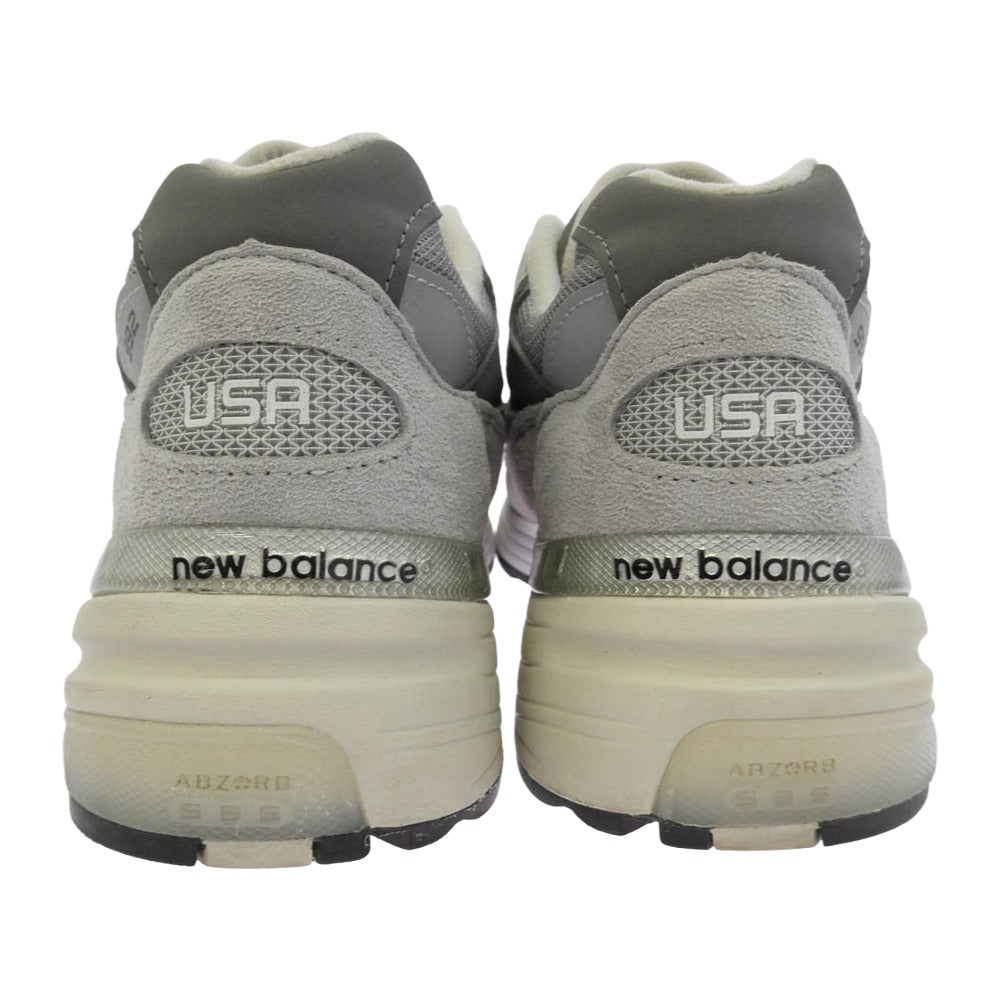 NEW BALANCE ニューバランス U992GY USA製 U992GY Gray ローカット スニーカー グレー系 27cm【中古】