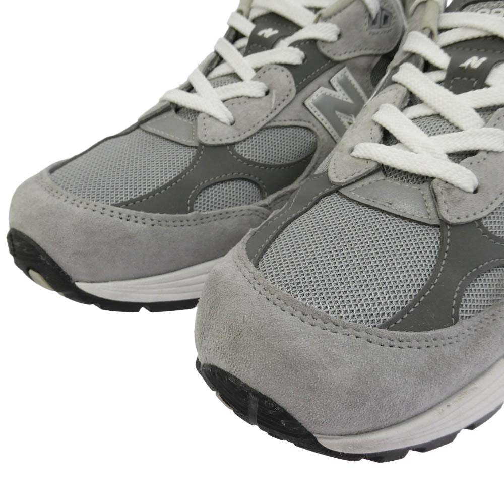 NEW BALANCE ニューバランス U992GY USA製 U992GY Gray ローカット スニーカー グレー系 27cm【中古】