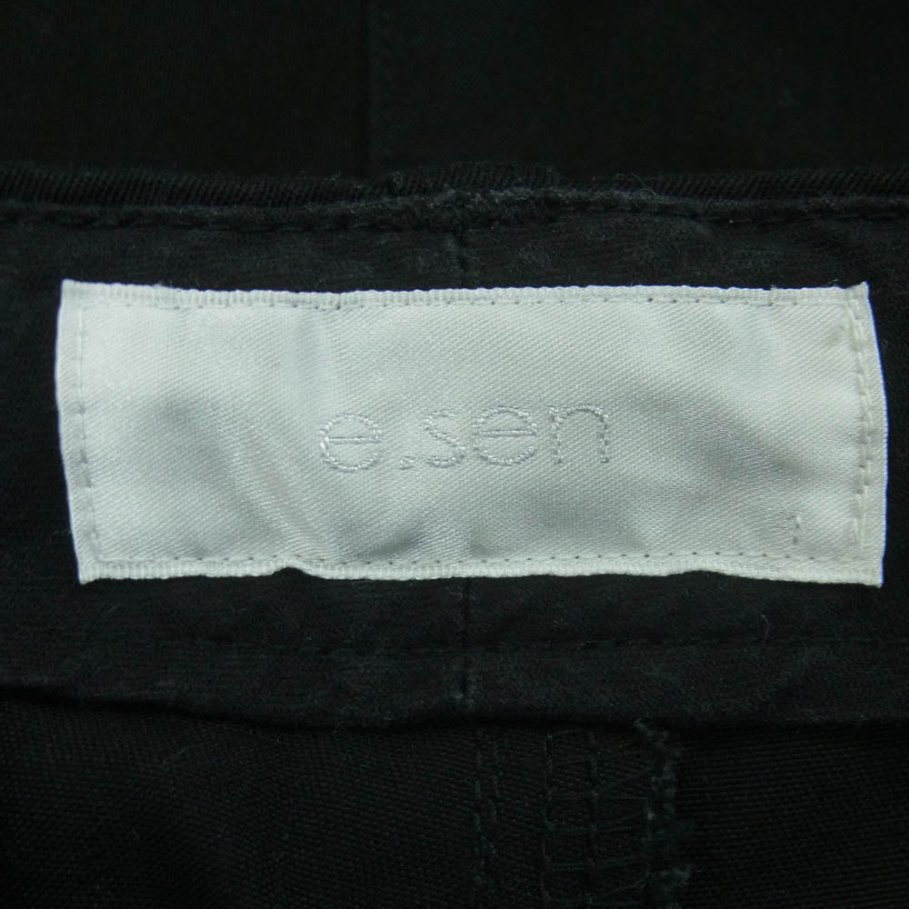 イーセン テーパード パンツ 日本製 ブラック系 サイズ表記なし【中古】