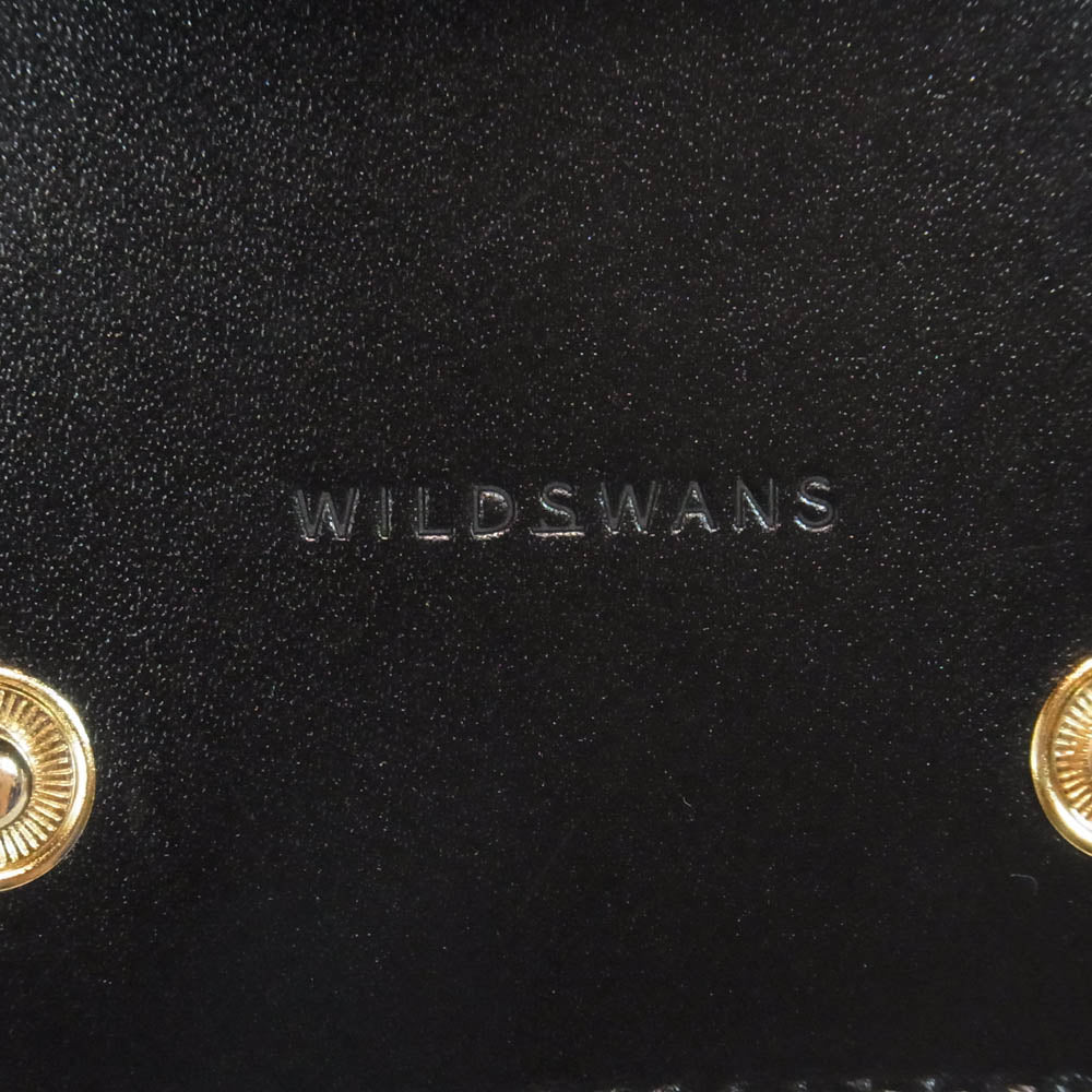 WILDSWANS ワイルドスワンズ SADDLE PULL UP / PALM-V2 サドルプルアップ パームV2 レザー 財布 ブラック系【極上美品】【中古】