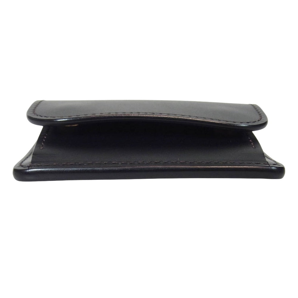 WILDSWANS ワイルドスワンズ LLOYD VACHE / TONGUE ロイドヴァッシュ タング レザー 財布 ブラック系【極上美品】【中古】