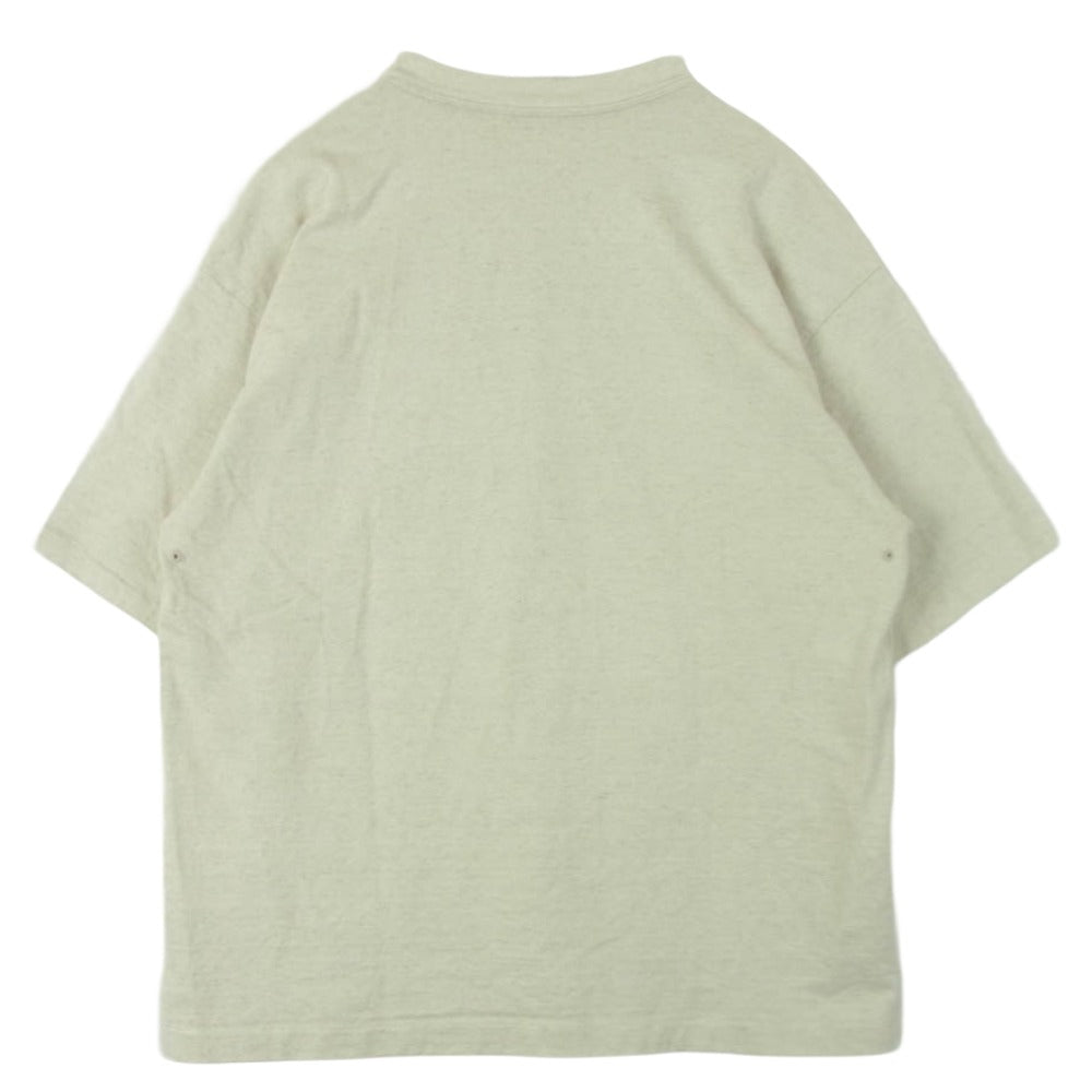 AURALEE オーラリー 21SS A21STO2SU STAND UP TEE スタンドアップ 半袖 Tシャツ 日本製 ベージュ系 3【中古】