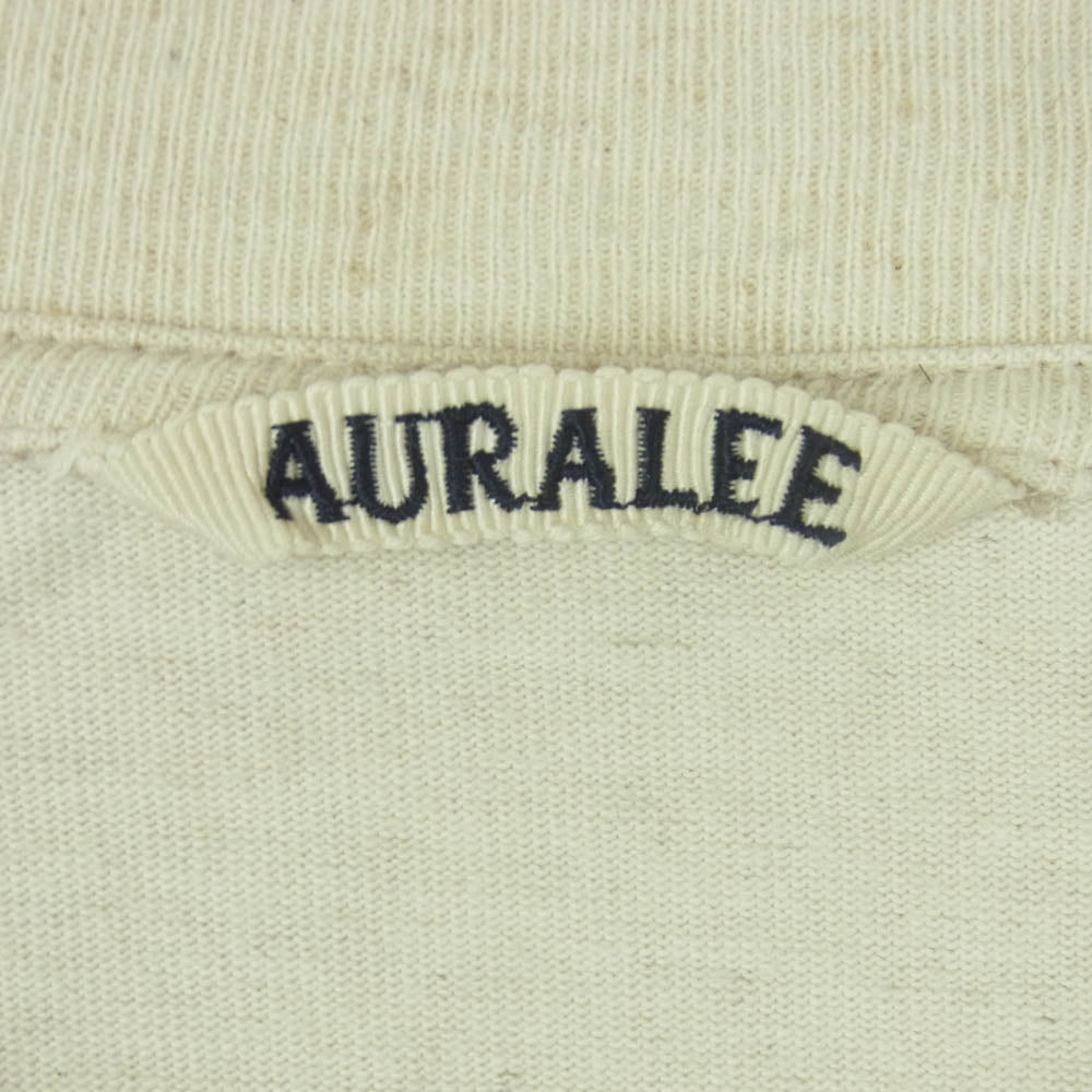 AURALEE オーラリー 21SS A21STO2SU STAND UP TEE スタンドアップ 半袖 Tシャツ 日本製 ベージュ系 3【中古】