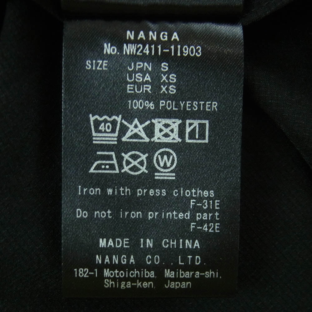 NANGA ナンガ NW2411-1I903 DOT AIR COMFY SHORTS ドット エア コンフィー ショーツ ハーフ ショート パンツ ブラック系 S【中古】