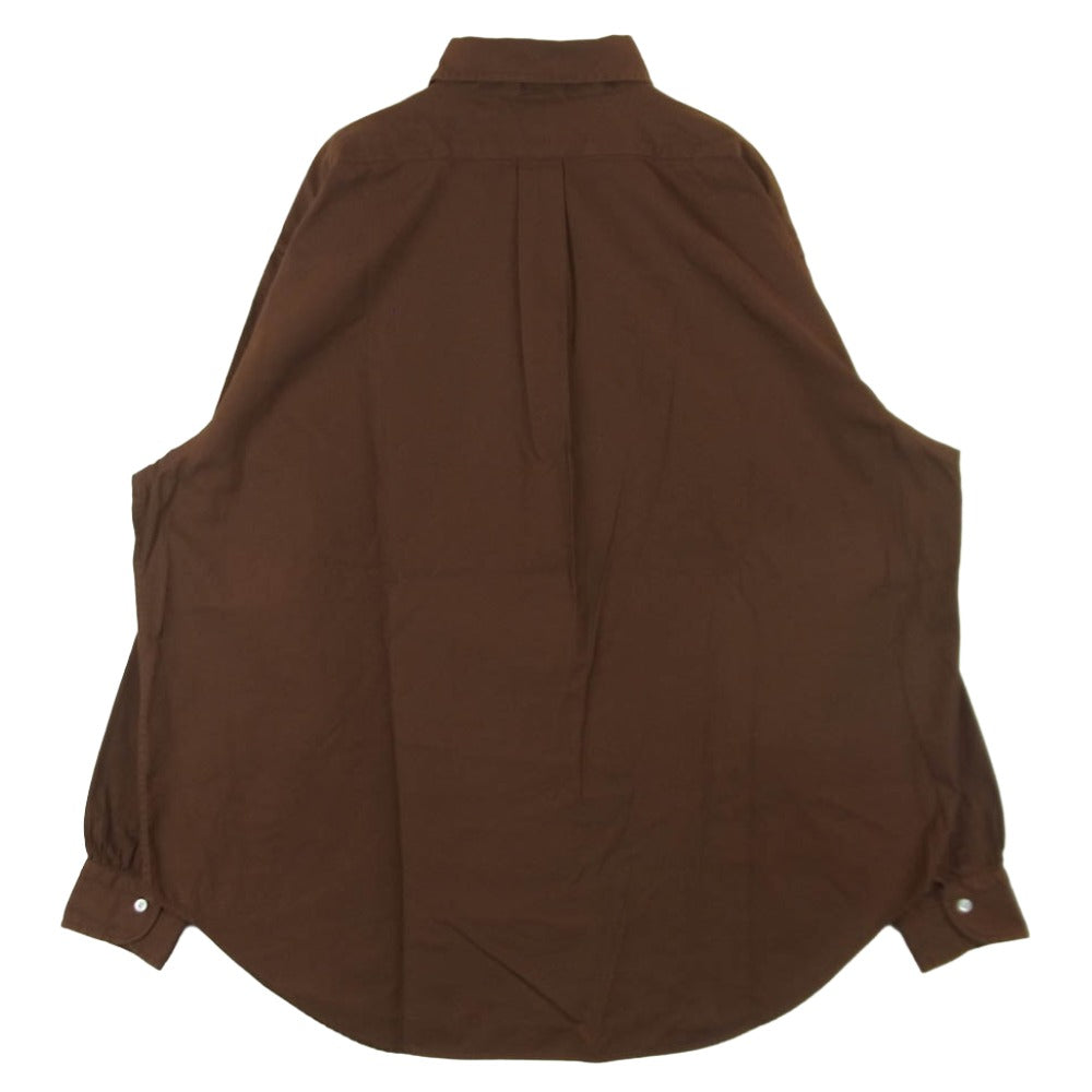 A.PRESSE アプレッセ 22SAP-02-05H BD Oxford Shirt オックスフォード ボタンダウン 長袖 シャツ ブラウン系 2【中古】