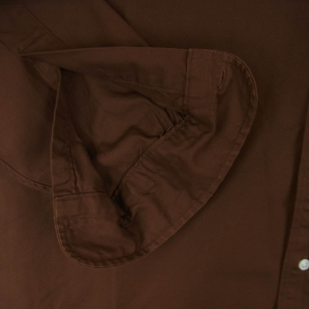 A.PRESSE アプレッセ 22SAP-02-05H BD Oxford Shirt オックスフォード ボタンダウン 長袖 シャツ ブラウン系 2【中古】